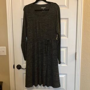 Torrid Brand New Gray Faux Wrap Dress